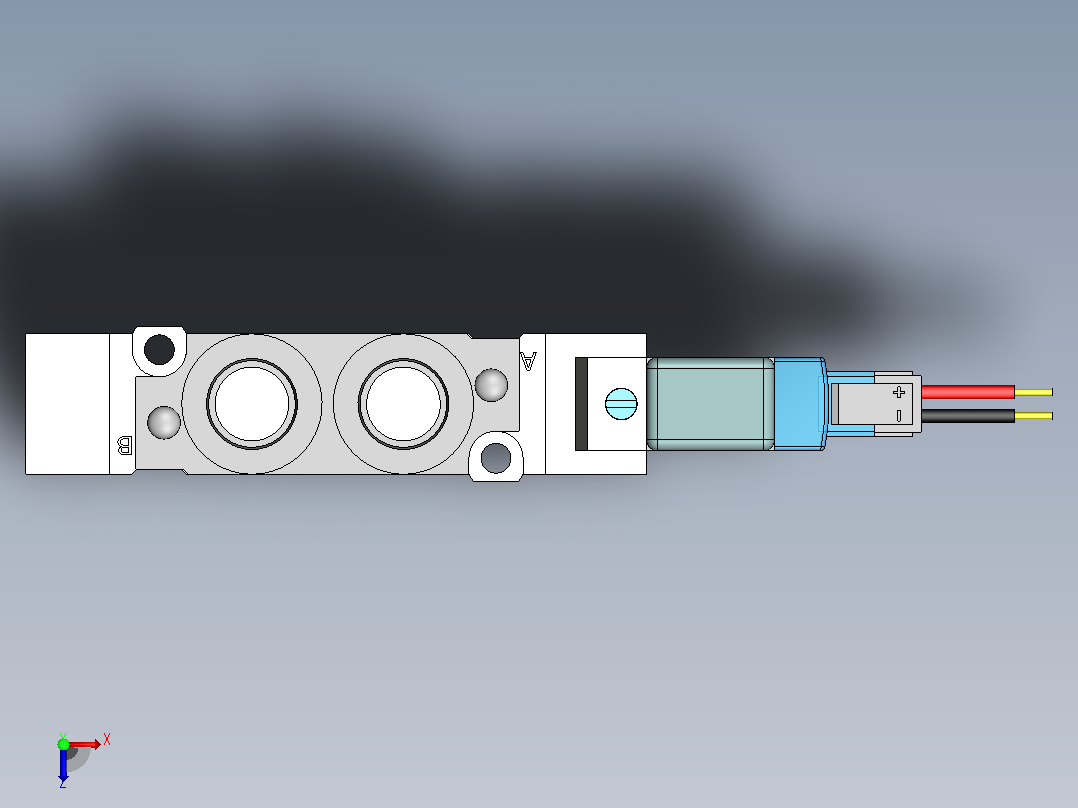 SMC电磁阀SY5120-5LZD-01俯视图