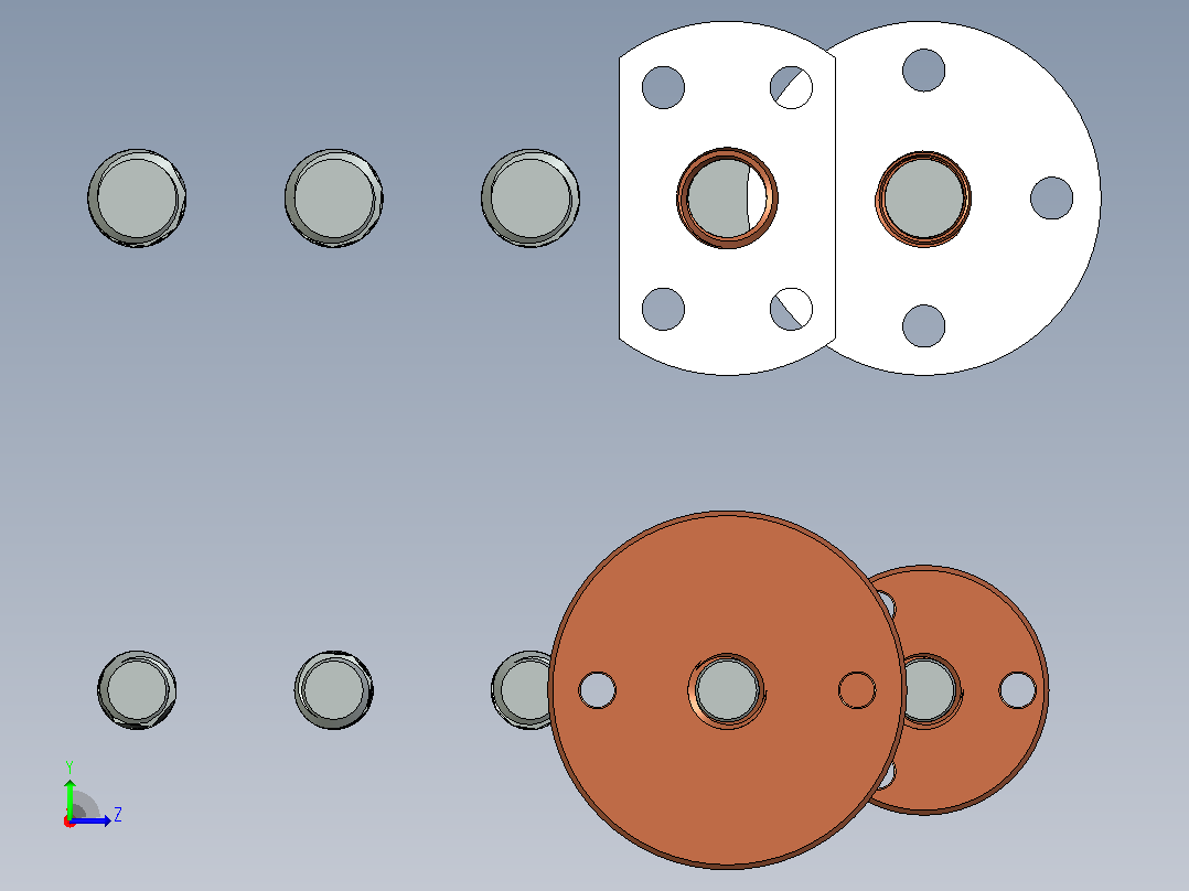 丝杆滑块梯形Tr 8 e Tr 10 com尺寸为100mm - 240mm左视图