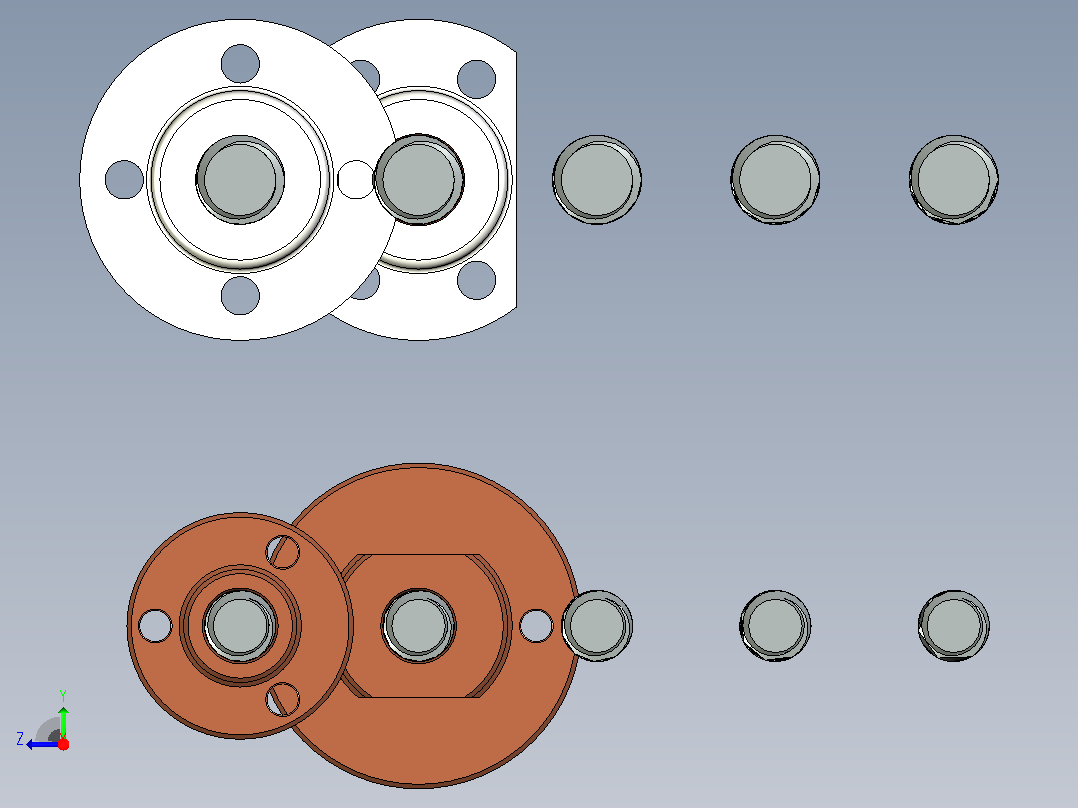 丝杆滑块梯形Tr 8 e Tr 10 com尺寸为100mm - 240mm右视图