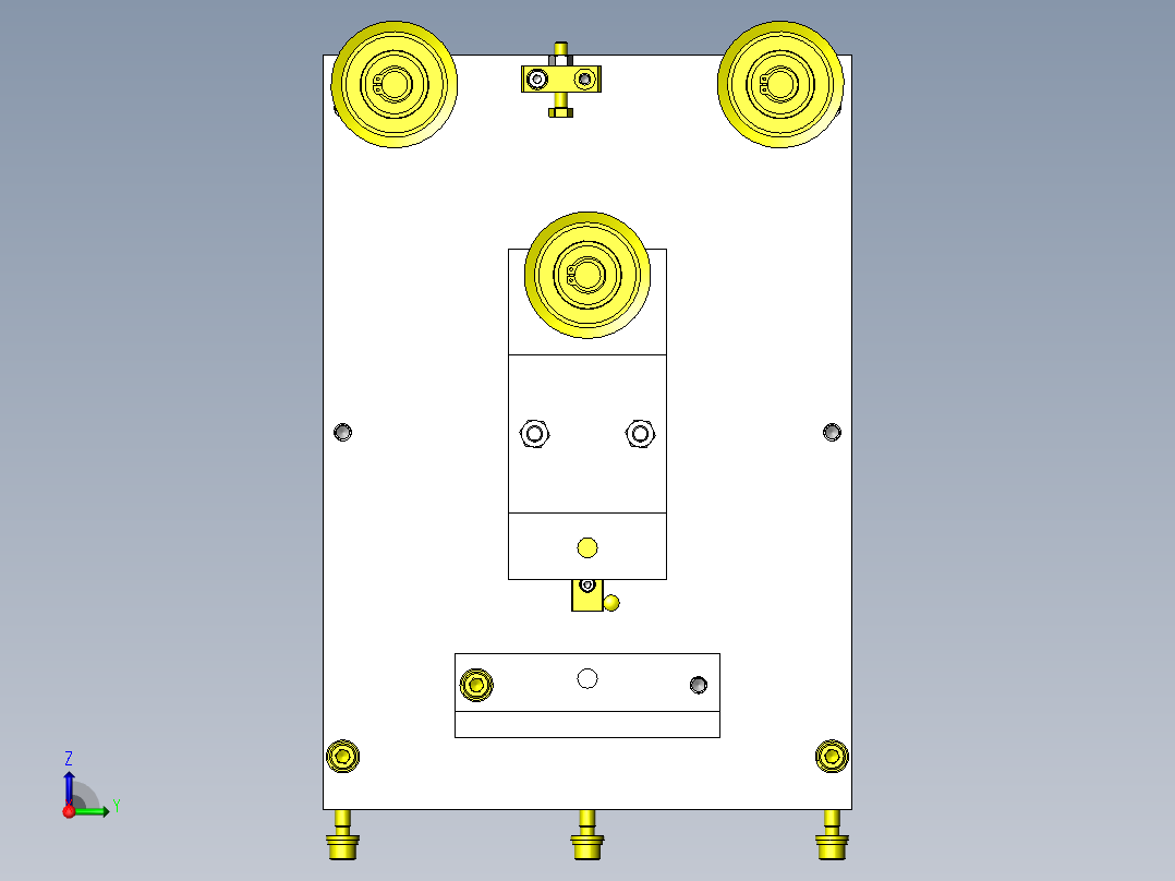 胶带张力调整机构右视图