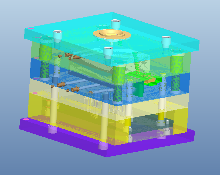 手机壳的注塑模具（AsmPrt格式