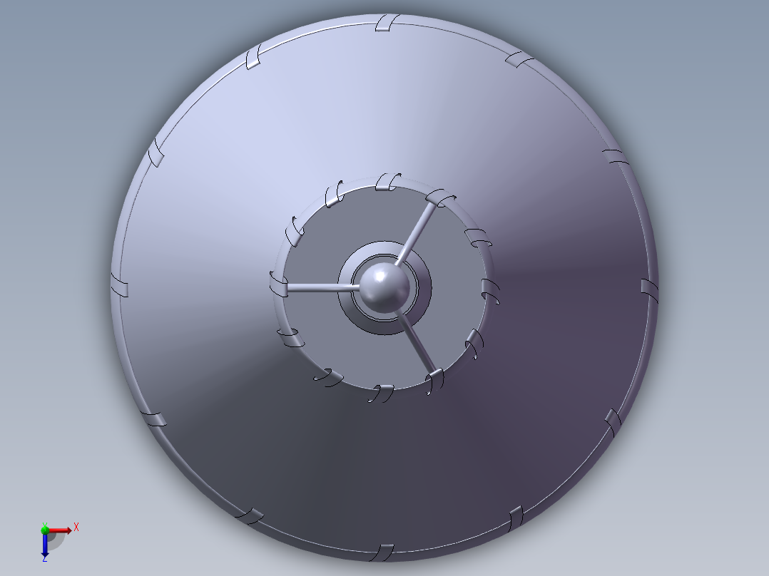 创意台灯设计俯视图