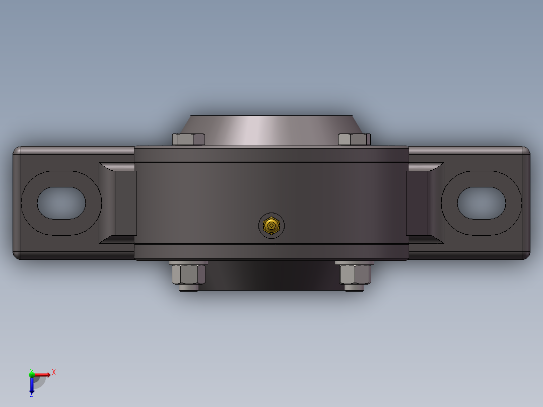 输送带用轴承座TDII1105俯视图