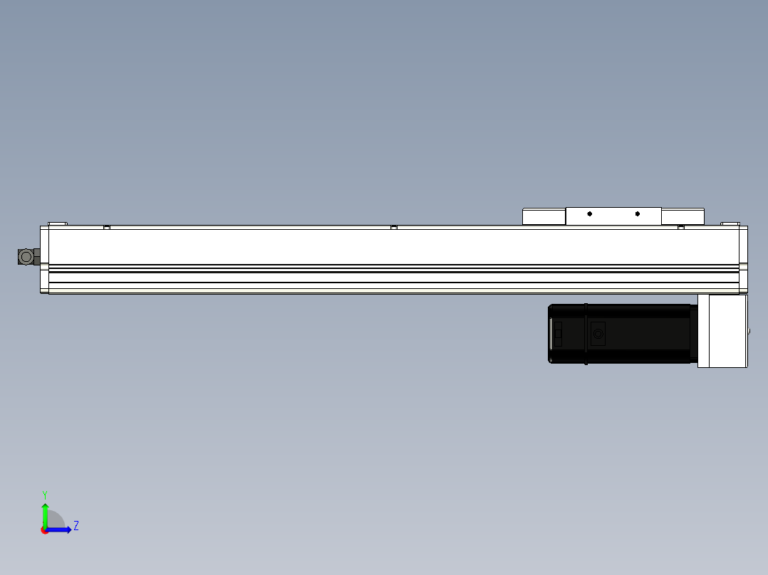 Toyo东佑达直线模组-ECH14-450-BM-400W+煞車左视图