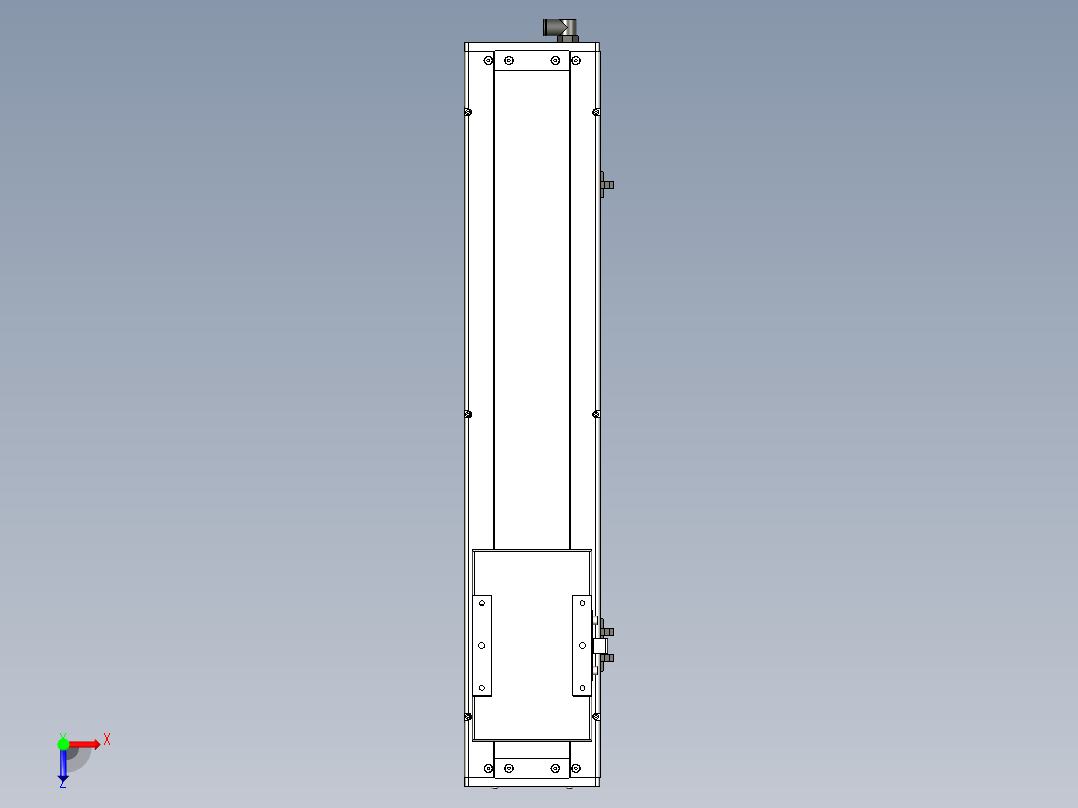 Toyo东佑达直线模组-ECH14-450-BM-400W+煞車俯视图