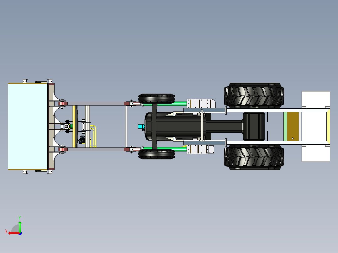 拖拉机14后视图