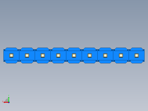 彩色公头100mil（2.54mm）系列-DS1021_blue_1x09p_100mil_Type1_rev1.0后视缩略图