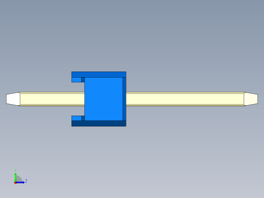 彩色公头100mil（2.54mm）系列-DS1021_blue_1x09p_100mil_Type1_rev1.0左视缩略图
