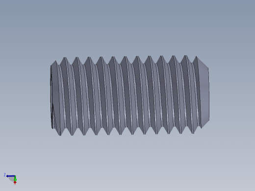 UNC 平头紧定螺钉-UNC SET SCREW 0.500 x1.000.SLDPRT