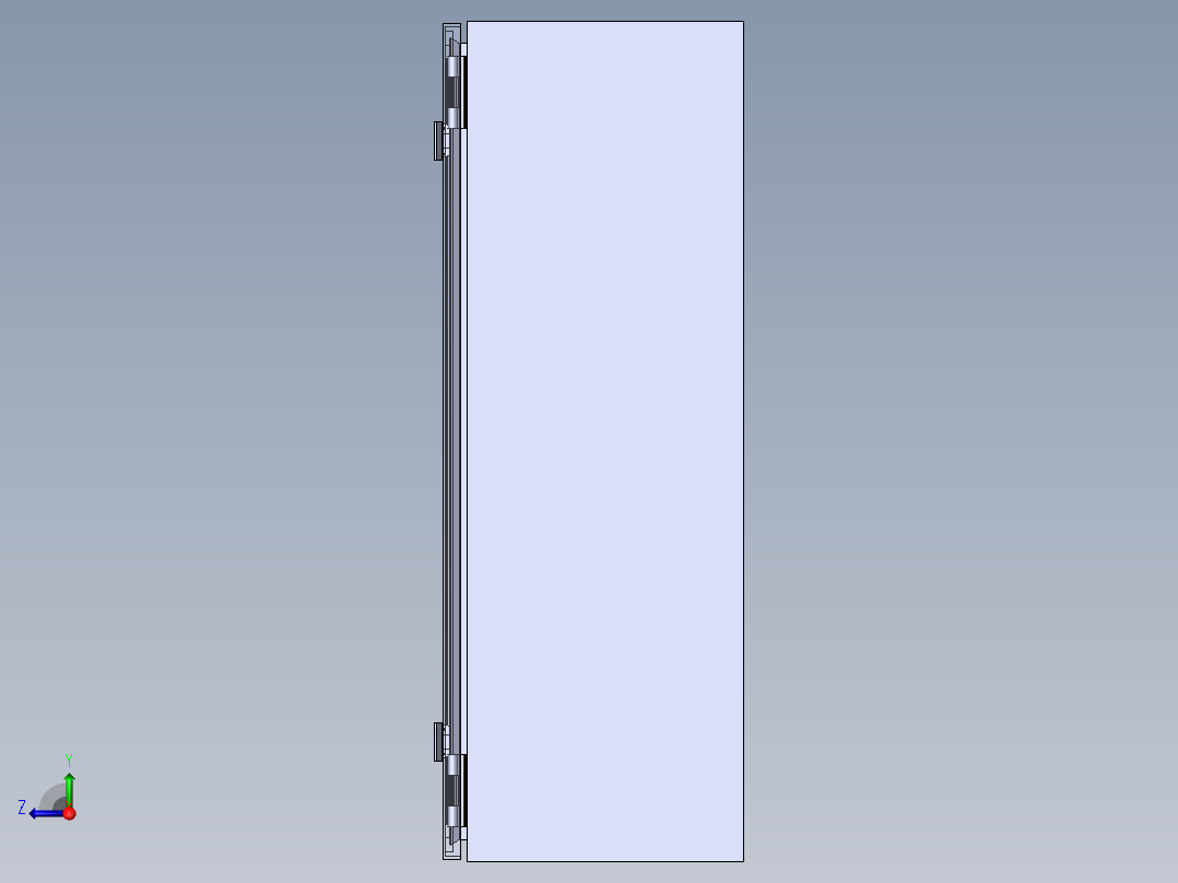 威图防水机柜右视图