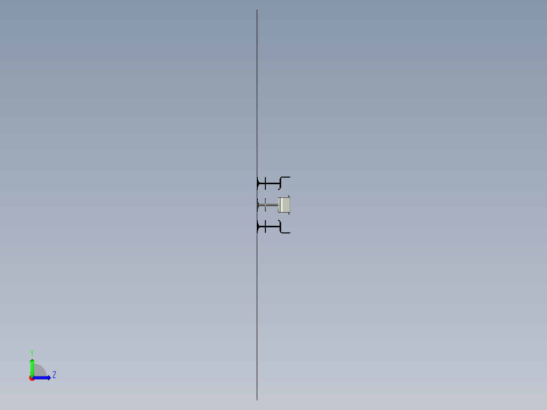 吧台桌和凳子左视图