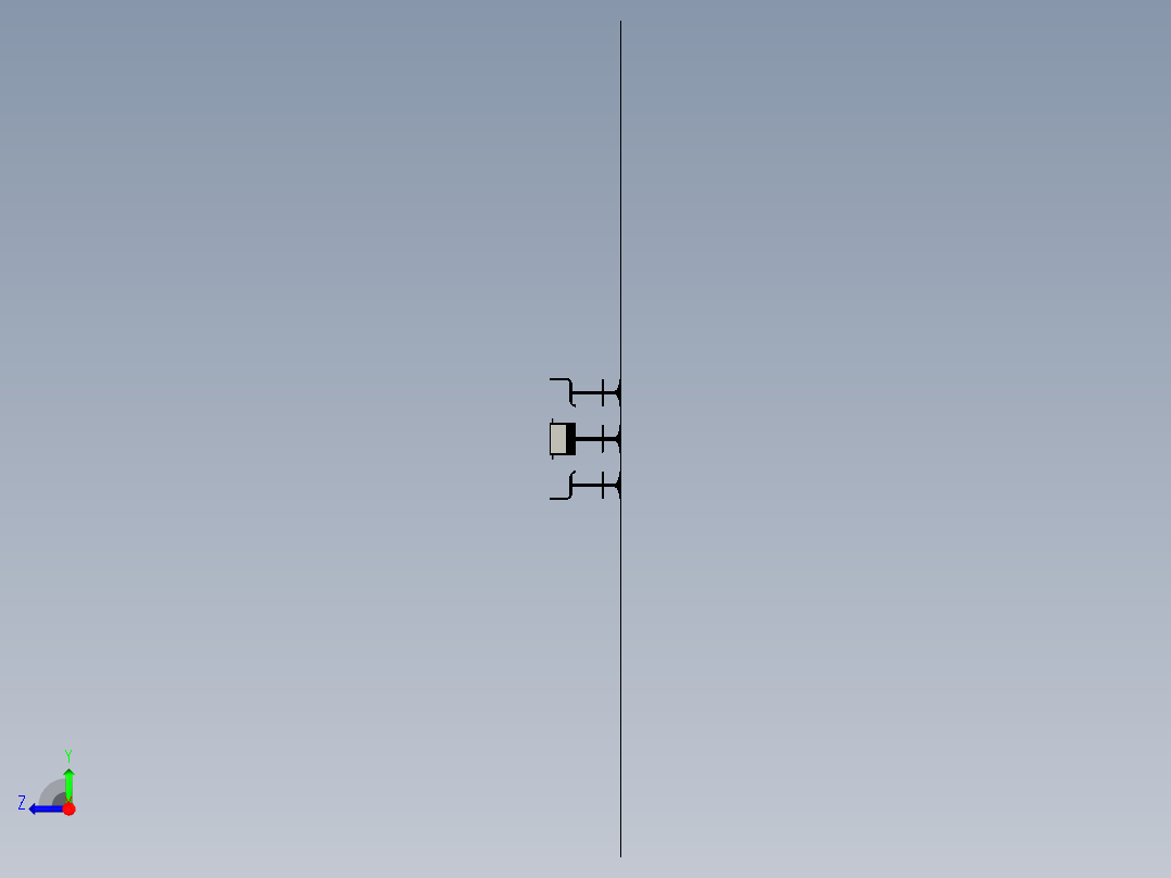 吧台桌和凳子右视图