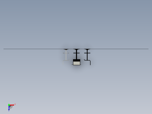 吧台桌和凳子俯视缩略图