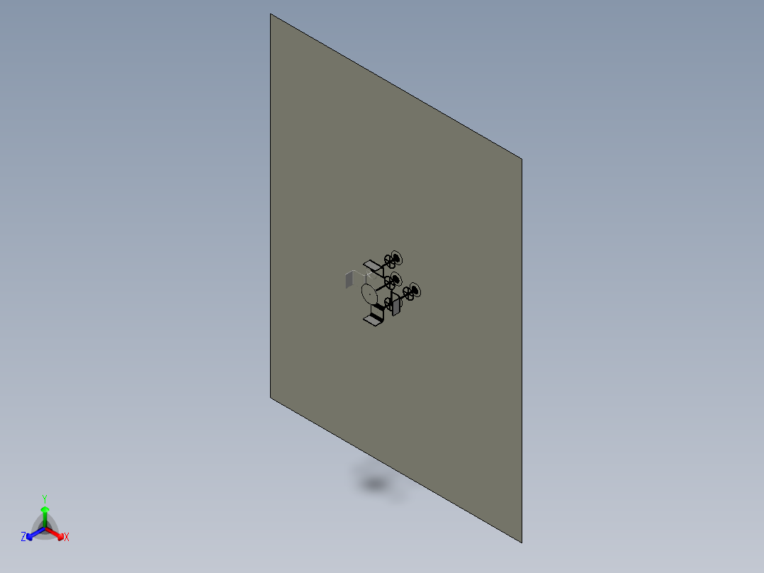 吧台桌和凳子正等轴测图