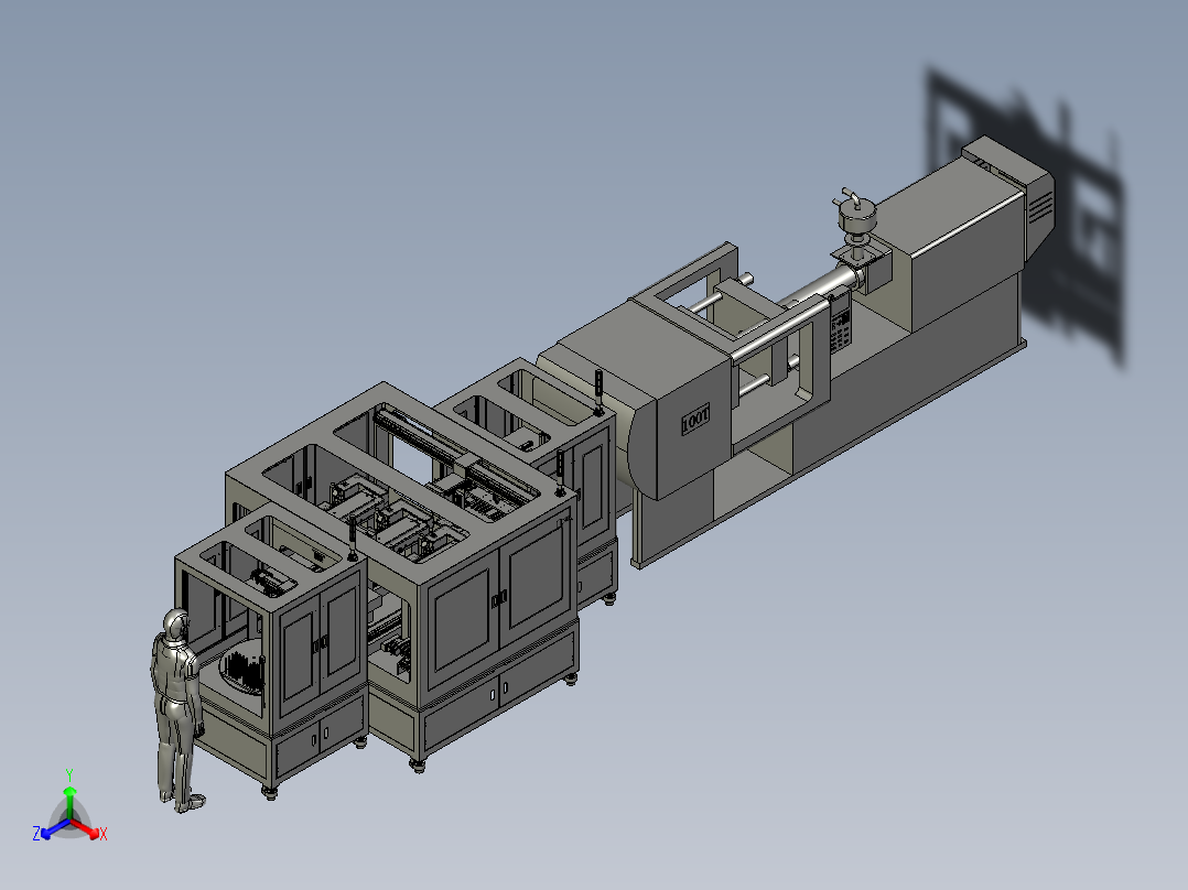 自动裁剪机 V1.2正等轴测图
