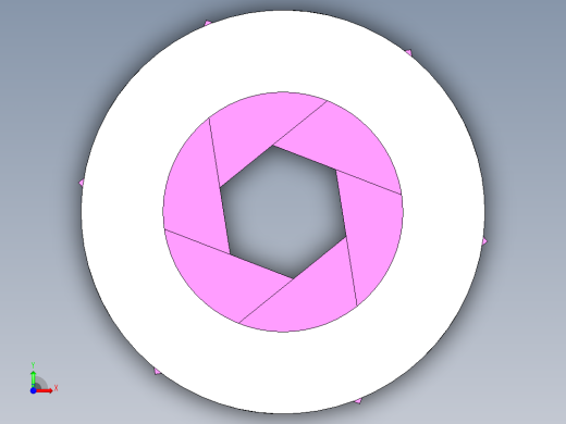 快门装配旋转开启模型前视缩略图