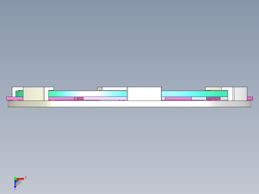 快门装配旋转开启模型俯视缩略图