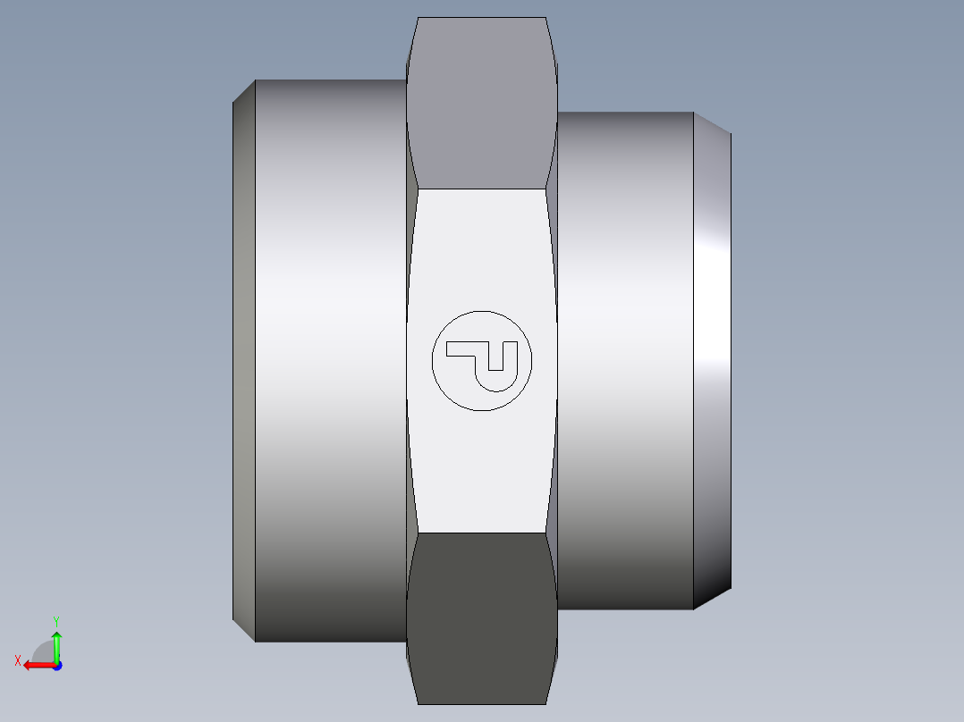 卡套式工业通用硬管接头EO_Weld_connector_AS42LX后视图