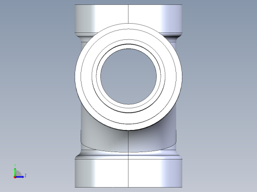 船舶管路系统S16_SeaDrainPLUS_DoubleSanitaryReducingTee-SxSxSxS_37E261932_3in Sea Drain Plus - Sanitary Double Reducer Tee - SxSxSxS左视缩略图