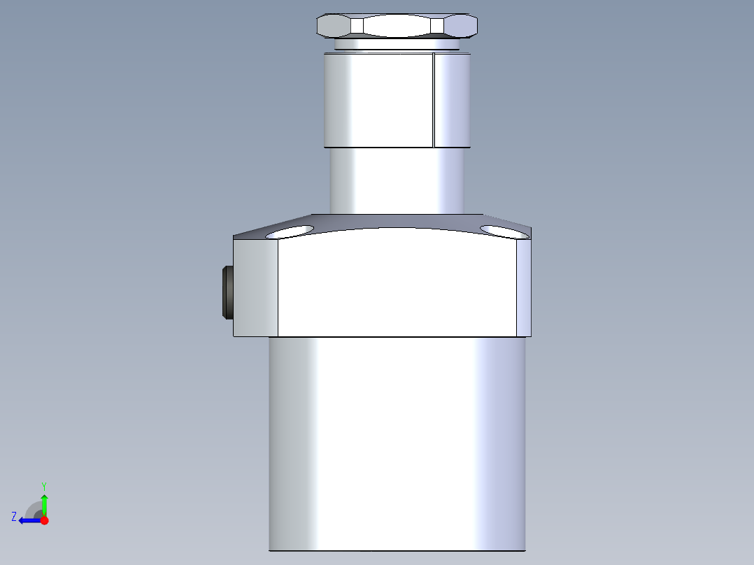 KOSMEKLG1050-CL-Y60多系列多零件图纸模型右视图