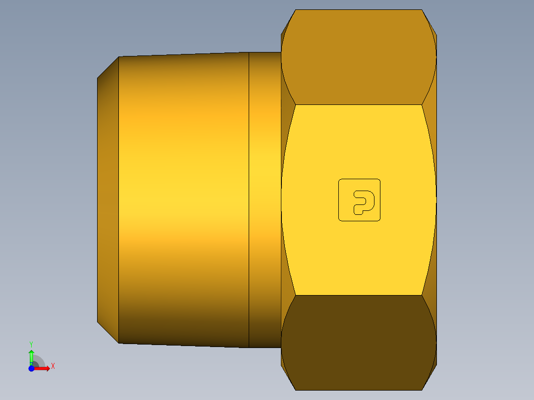 水管接头Female Hose to Male Pipe 83GH-12-12前视图