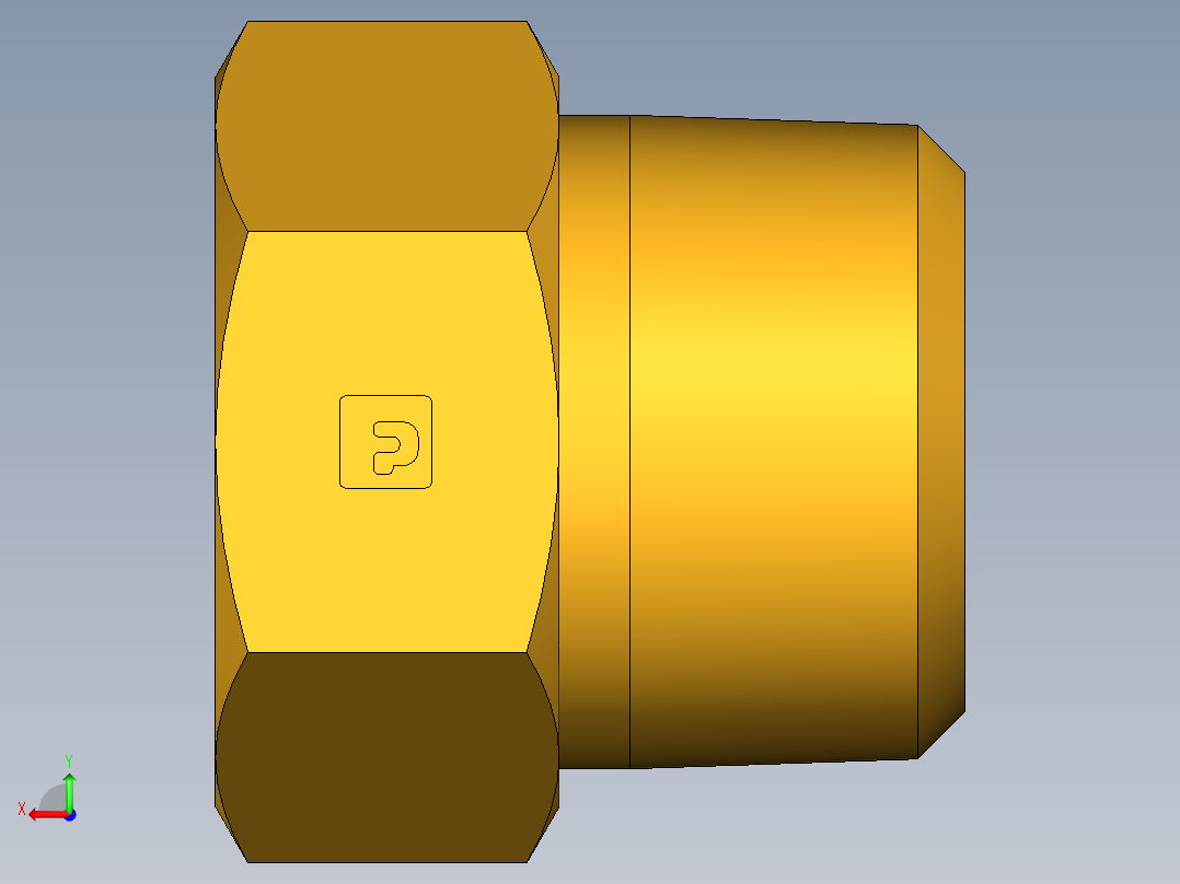 水管接头Female Hose to Male Pipe 83GH-12-12后视图