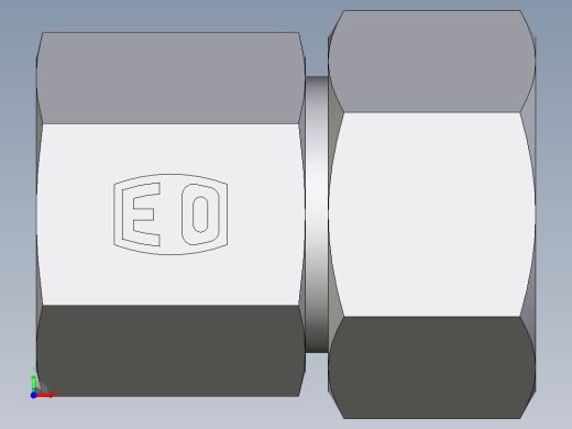 卡套式工业通用硬管接头EO_Swivel_connector_GAI25S1NPT71前视缩略图