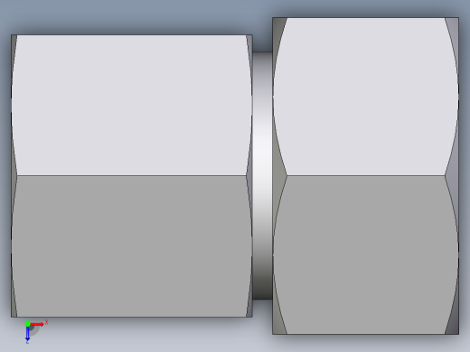 卡套式工业通用硬管接头EO_Swivel_connector_GAI25S1NPT71俯视缩略图