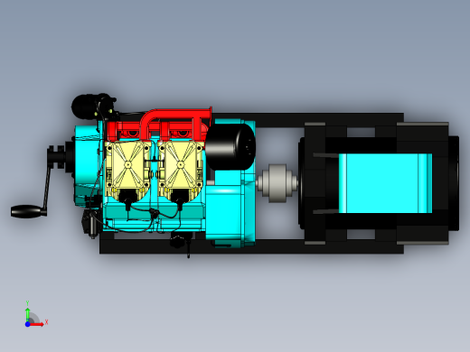 Petter ph2发电机模型3D图纸 IGS格式前视缩略图