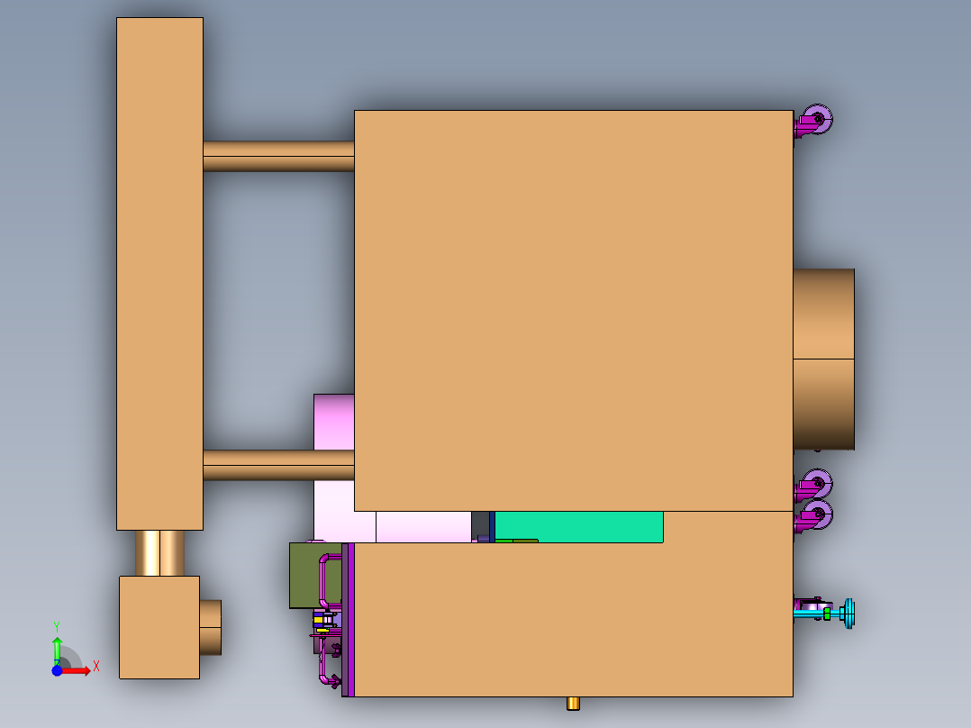 元器件打码设备前视图