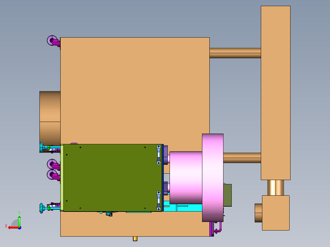 元器件打码设备后视图