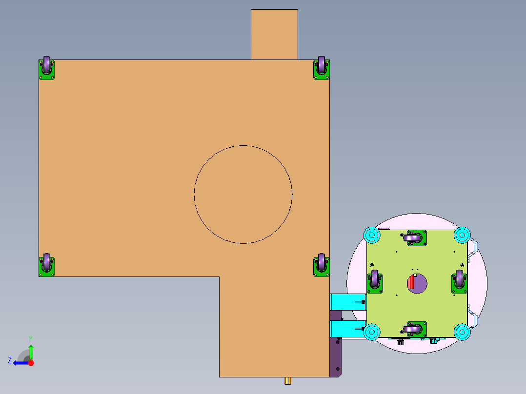 元器件打码设备右视图