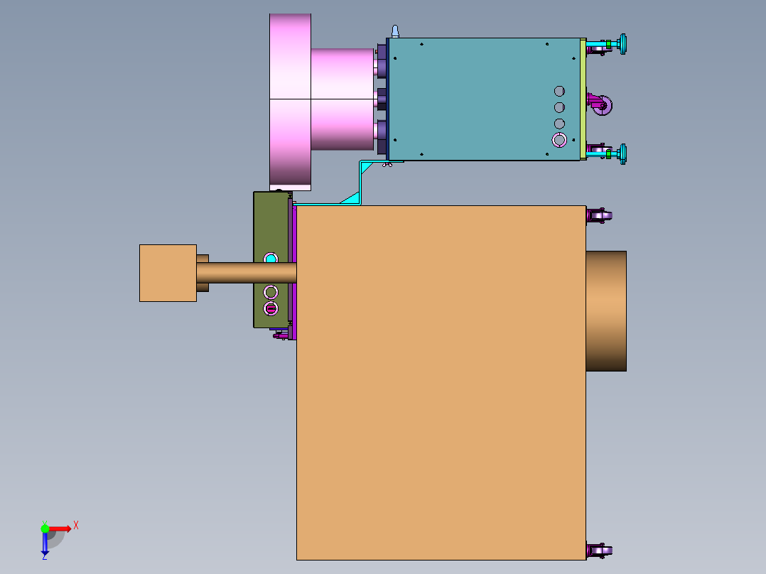 元器件打码设备俯视图