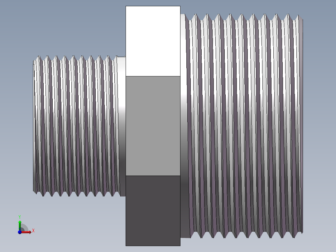 对丝-六角异径 DN32-DN20前视图