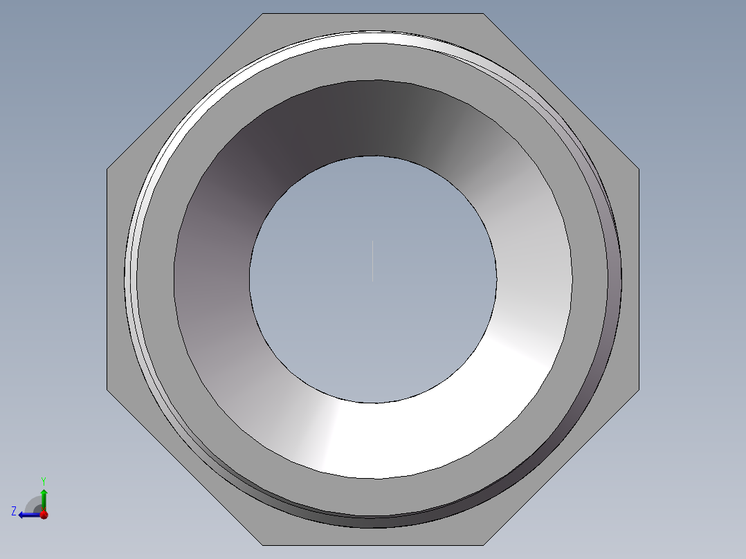 对丝-六角异径 DN32-DN20右视图