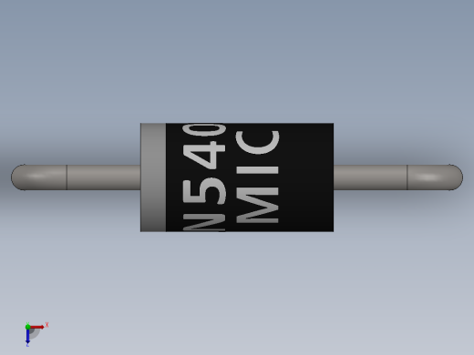 电容器 二极管 电阻器-Rectifier Diode 1N5406俯视缩略图