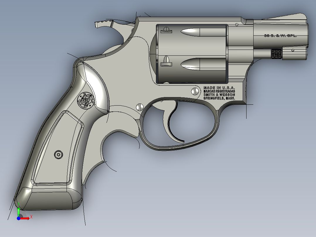 S&W Mod玩具手gun前视图
