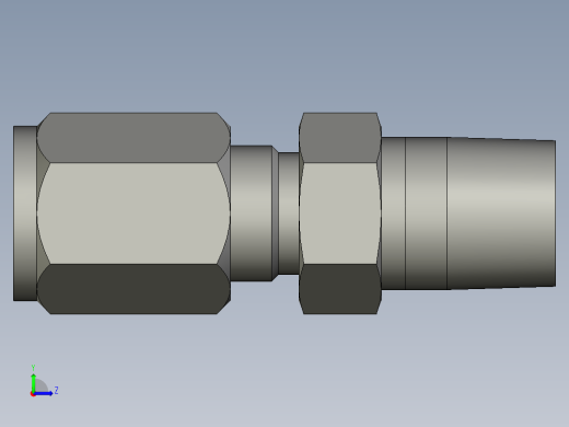 卡套式工业通用硬管接头4-4_fbu-s左视缩略图