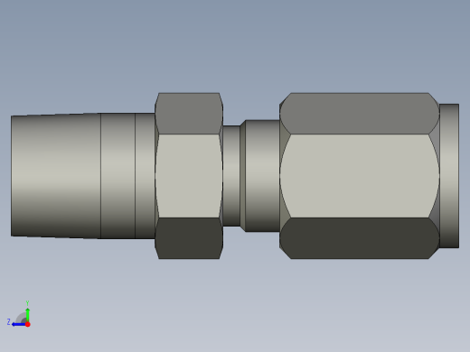 卡套式工业通用硬管接头4-4_fbu-s右视缩略图