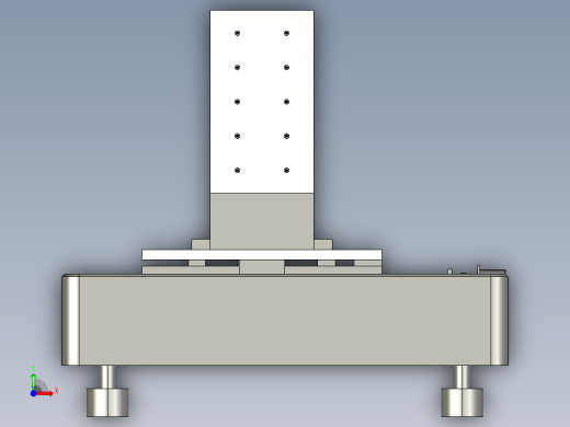 二维视觉测量机设计含proe三维图前视缩略图