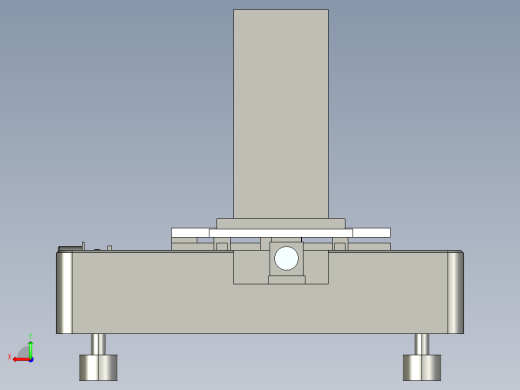 二维视觉测量机设计含proe三维图后视缩略图