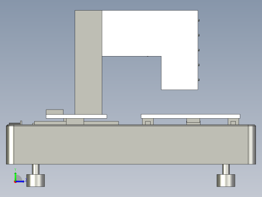 二维视觉测量机设计含proe三维图左视缩略图