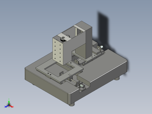 二维视觉测量机设计含proe三维图正等轴测缩略图