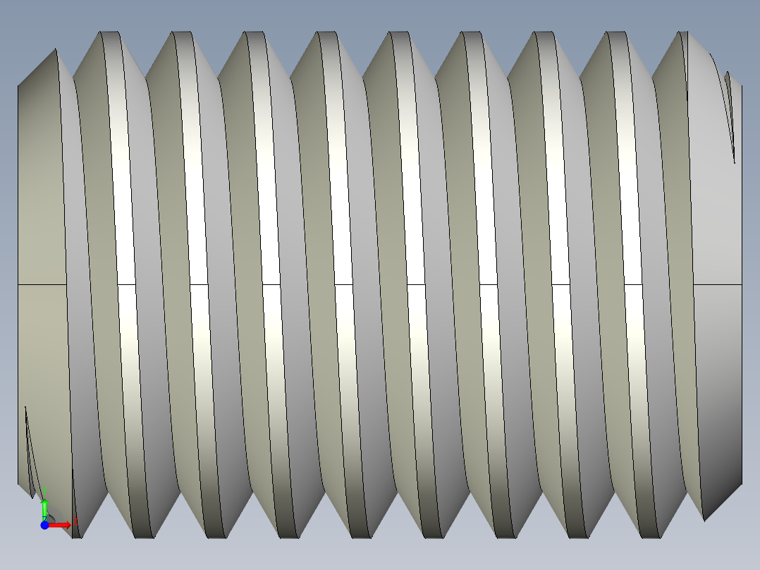 DIN 913-ISO 4026 固定螺钉-M14 L=20.STEP前视图