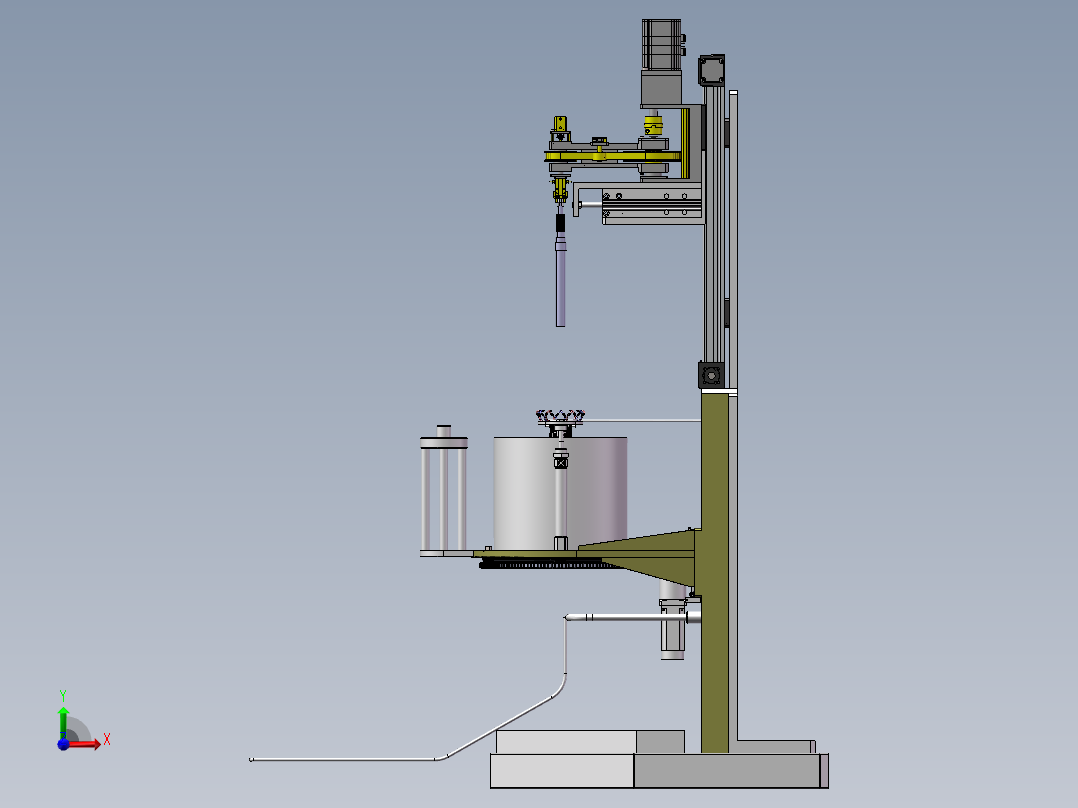 轴类零件加工用清洗设备前视图