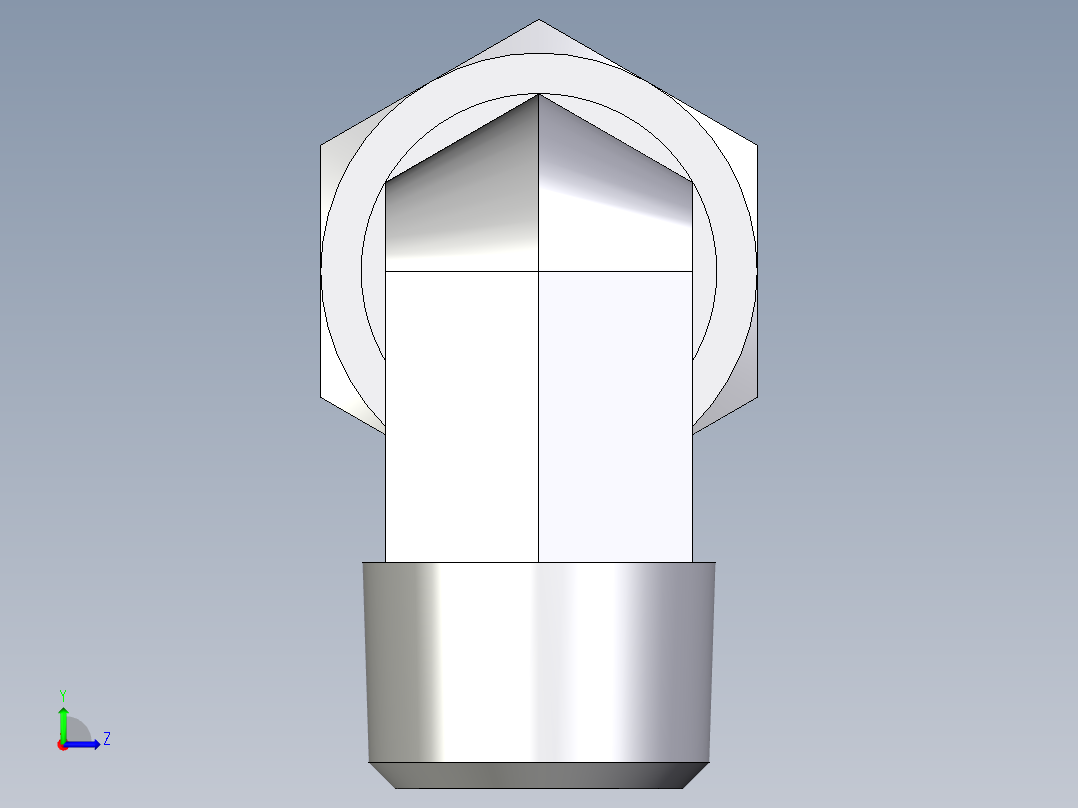 卡套式工业通用硬管接头EO_Male_stud_elbow_WE14SR71左视图