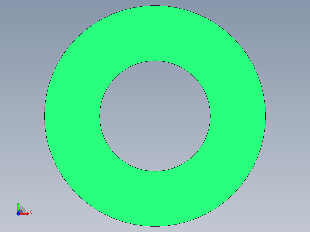 重荷重彈簧(扁線)(綠色)TH-3D多系列多零件图纸模型前视图