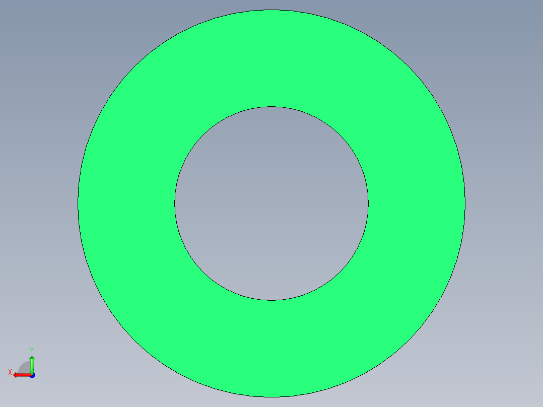 重荷重彈簧(扁線)(綠色)TH-3D多系列多零件图纸模型后视图