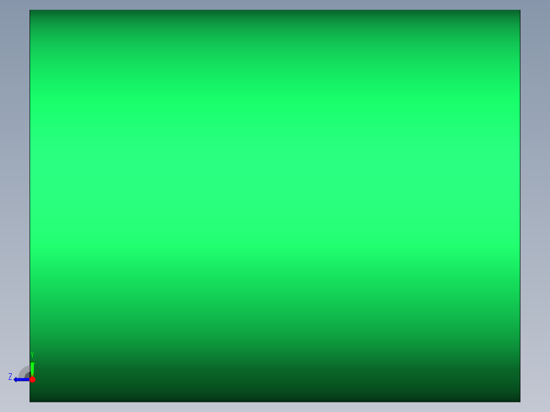 重荷重彈簧(扁線)(綠色)TH-3D多系列多零件图纸模型右视图