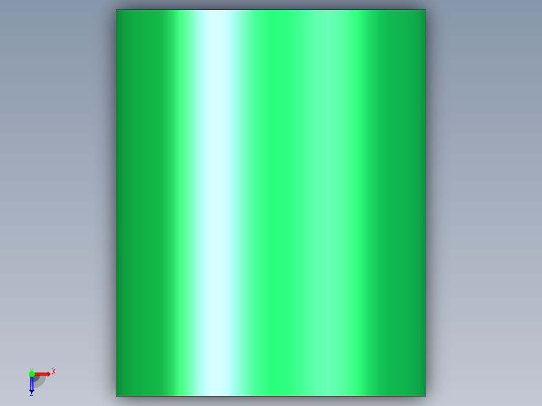 重荷重彈簧(扁線)(綠色)TH-3D多系列多零件图纸模型俯视图